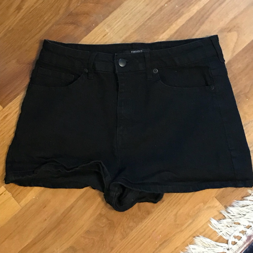 Denim black shorts size 29
